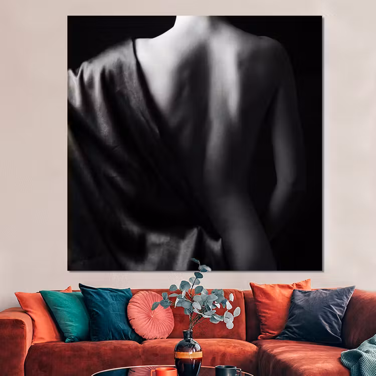 Forex - Schouder - Zijde - Rug - Zwart - Wit - Elegant — 3