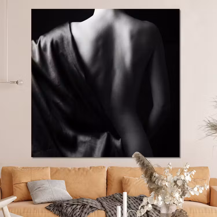 Forex - Schouder - Zijde - Rug - Zwart - Wit - Elegant — 4