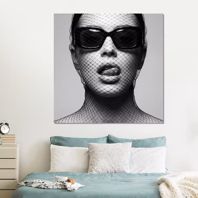 Forex - Vrouw - Net - Mysterieus - Zwart - Wit — 2