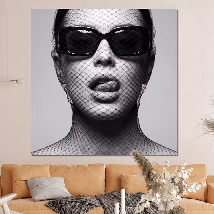 Forex - Vrouw - Net - Mysterieus - Zwart - Wit — 4