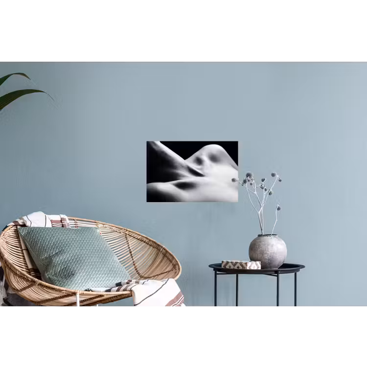 Muursticker - Lichaam - Vormen - Abstract - Zwart - Wit - Sensueel — 4