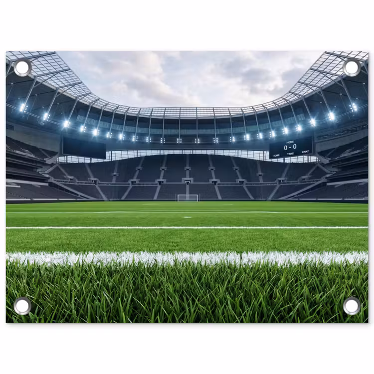 Tuinposter - Voetbal - Stadion - Sport - Groen — 1