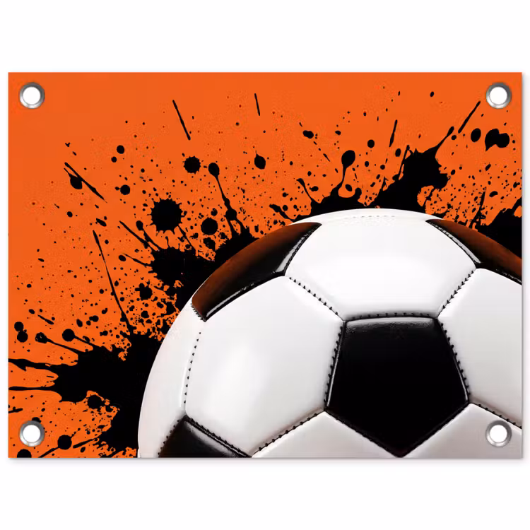 Tuinposter - Voetbal - Verf - Sport - Oranje — 1