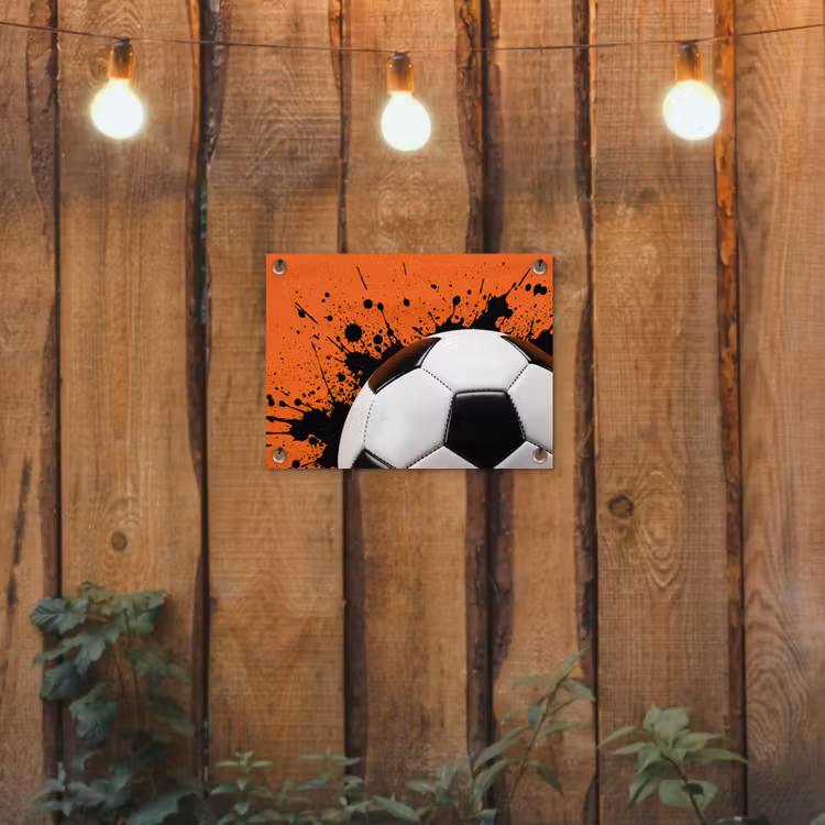 Tuinposter - Voetbal - Verf - Sport - Oranje — 2