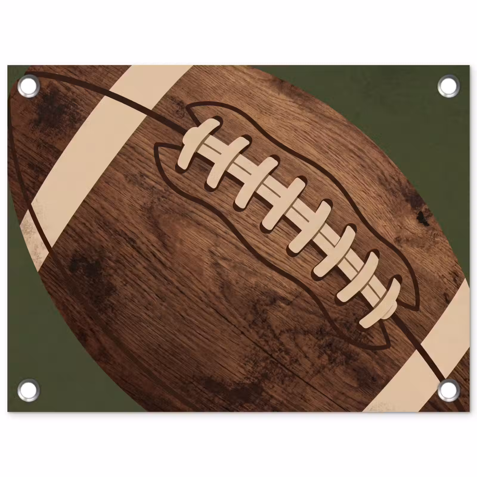 Tuinposter - Football - Hout - Sport - Groen — 1