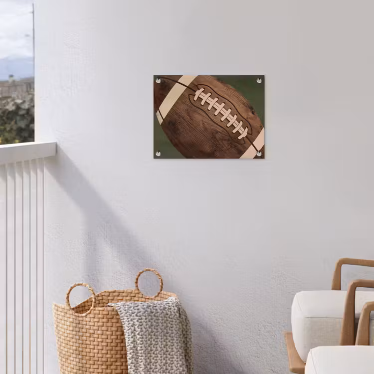 Tuinposter - Football - Hout - Sport - Groen — 3