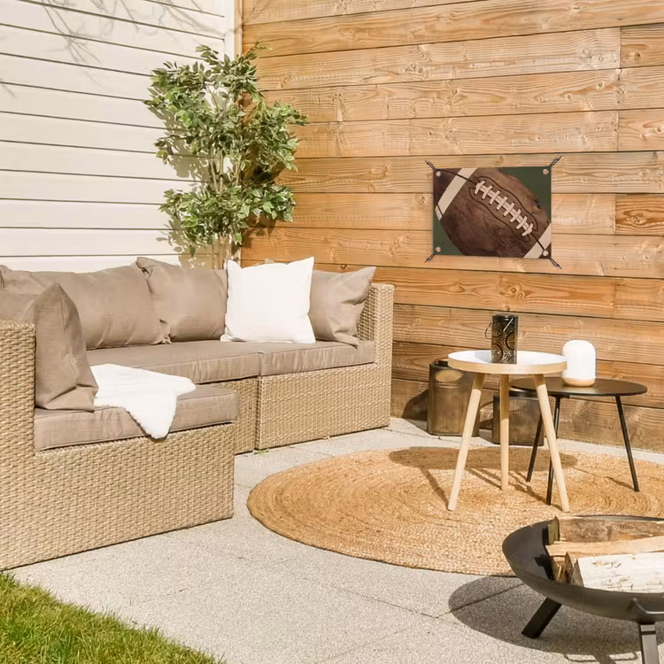 Tuinposter - Football - Hout - Sport - Groen — 4