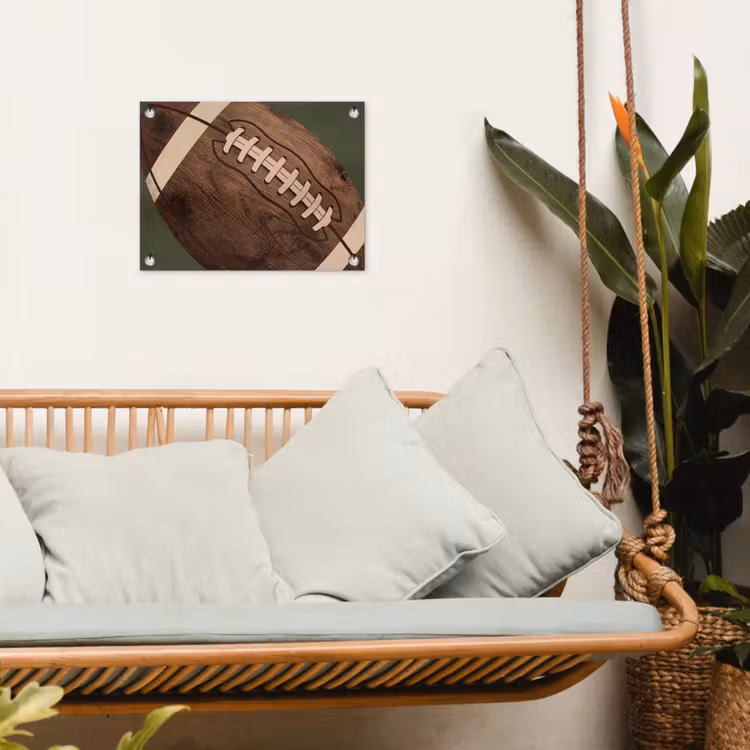 Tuinposter - Football - Hout - Sport - Groen — 5