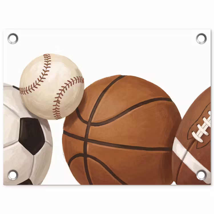 Tuinposter - Sport - Ballen - Illustratie — 1
