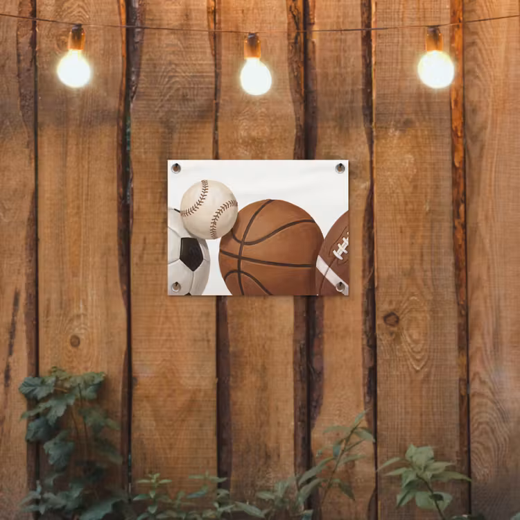 Tuinposter - Sport - Ballen - Illustratie — 2