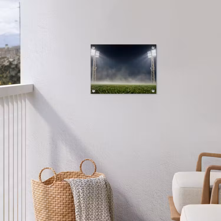Tuinposter - Stadion - Lichtmast - Sport - Nacht — 3