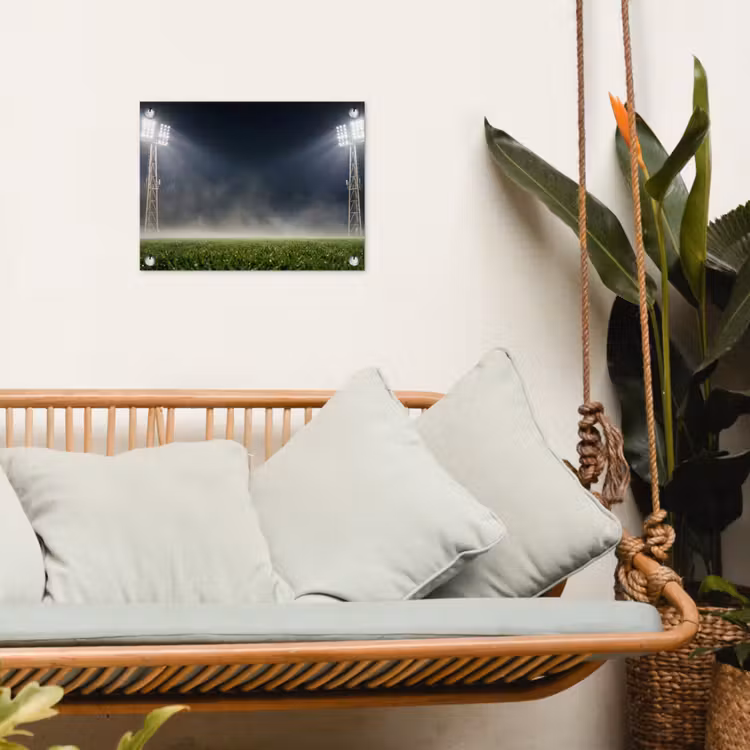 Tuinposter - Stadion - Lichtmast - Sport - Nacht — 5