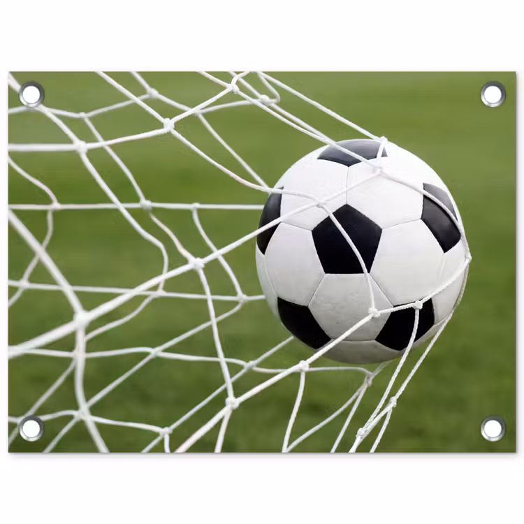 Tuinposter - Voetbal - Goal - Net - Sport — 1