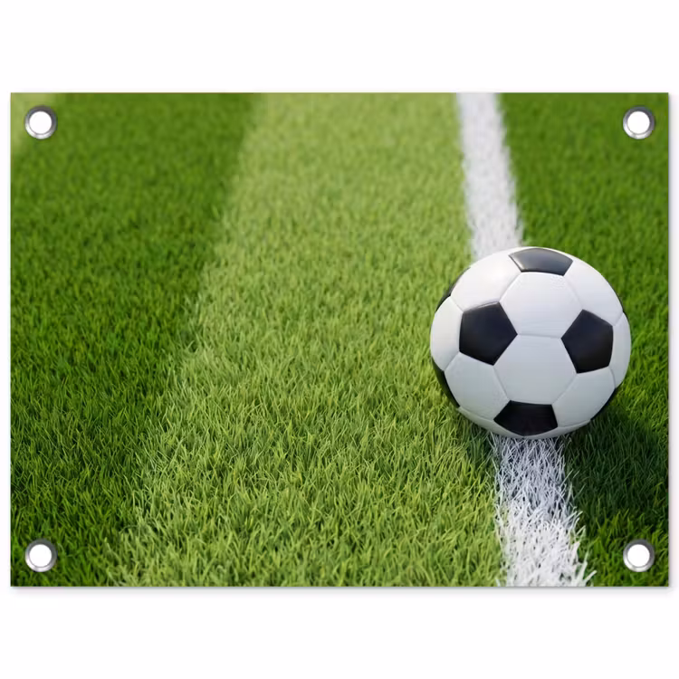 Tuinposter - Voetbal - Grasveld - Sport - Groen — 1
