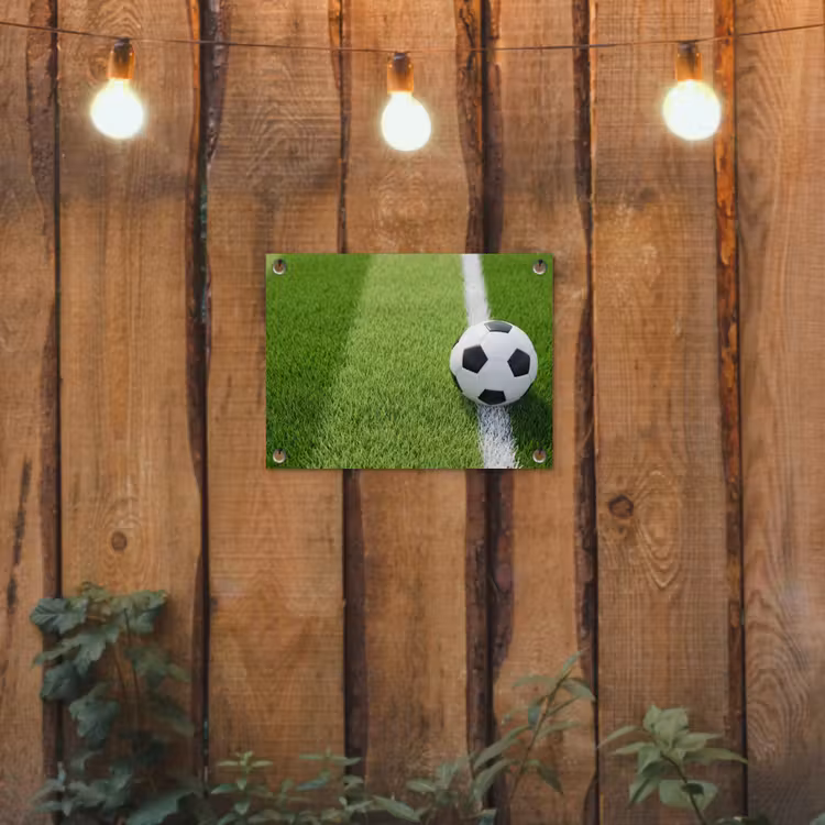 Tuinposter - Voetbal - Grasveld - Sport - Groen — 2