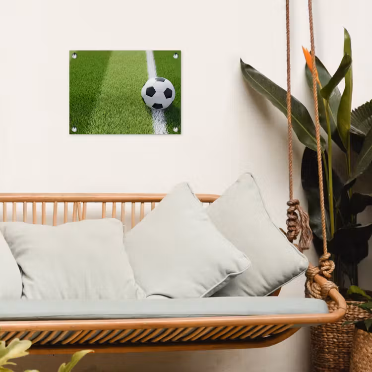 Tuinposter - Voetbal - Grasveld - Sport - Groen — 5