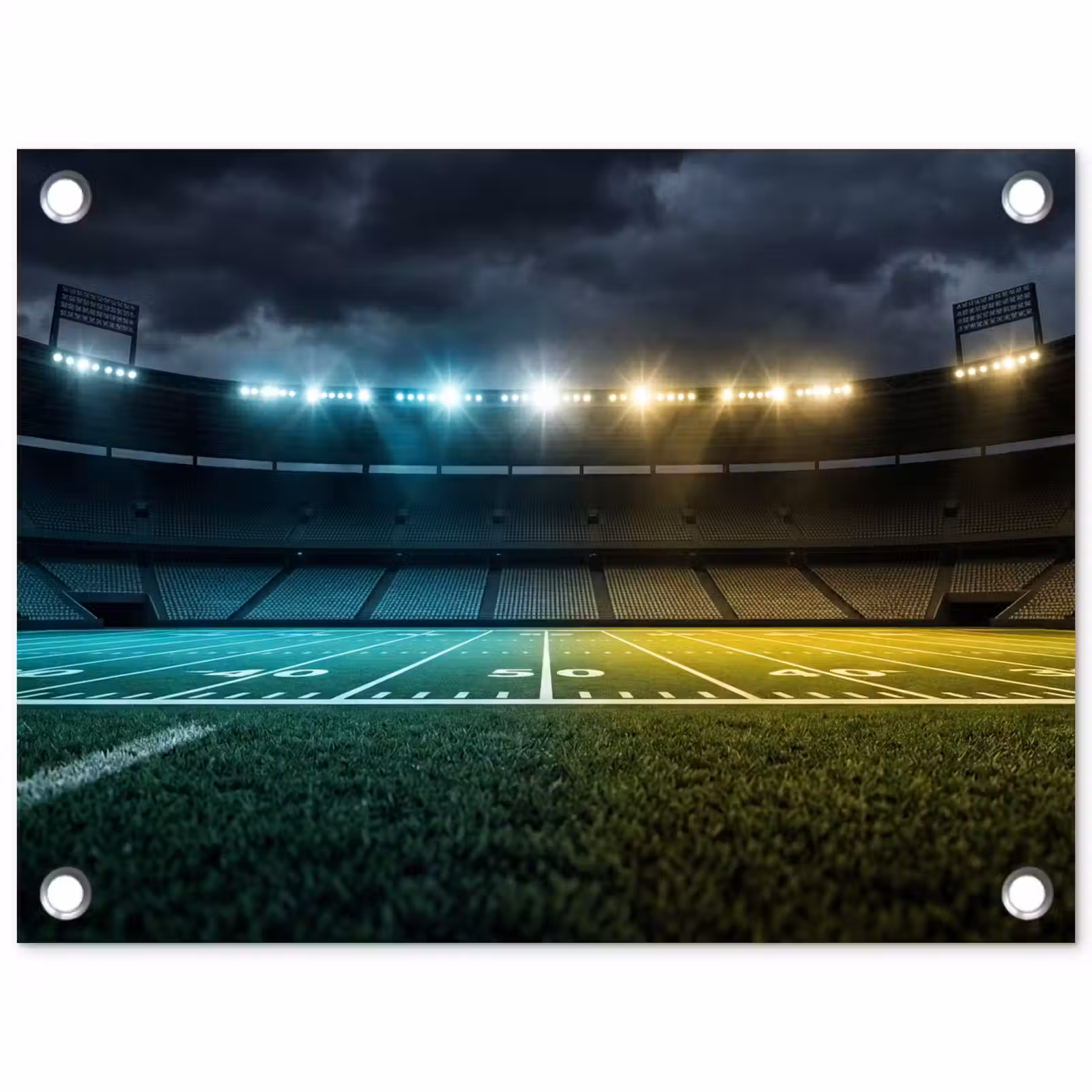 Tuinposter - Voetbal - Stadion - Nacht - Modern — 1