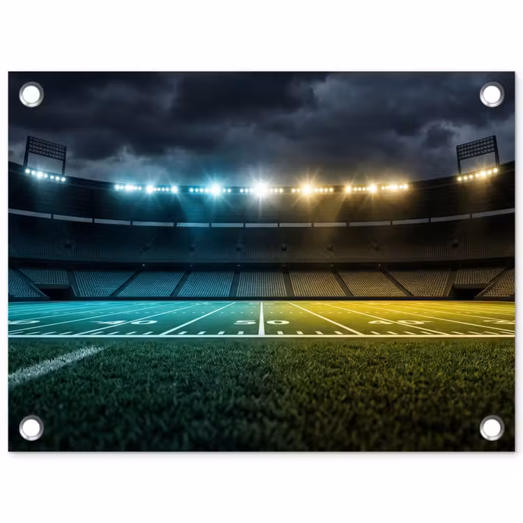 Tuinposter - Voetbal - Stadion - Nacht - Modern — 1