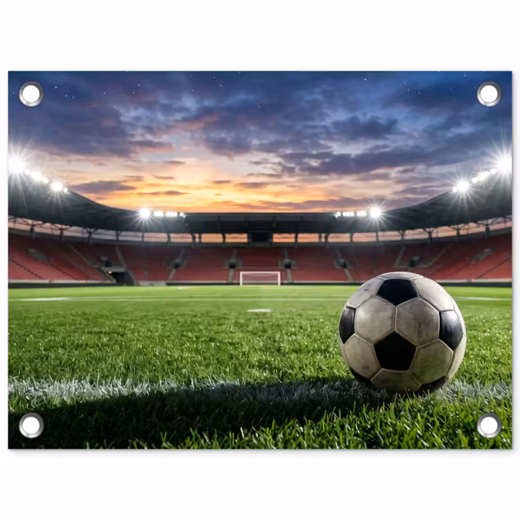 Tuinposter - Voetbal - Stadion - Sport - Groen — 1