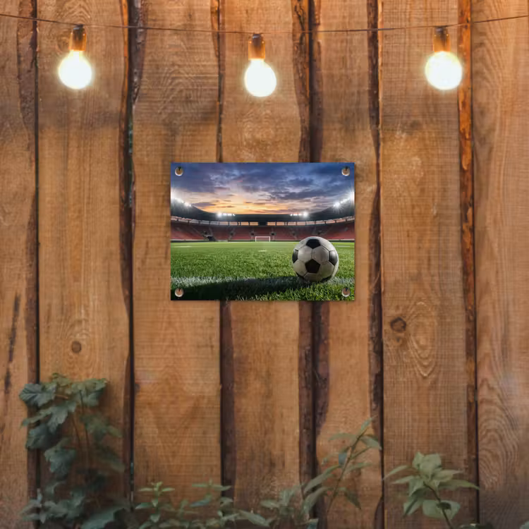 Tuinposter - Voetbal - Stadion - Sport - Groen — 2