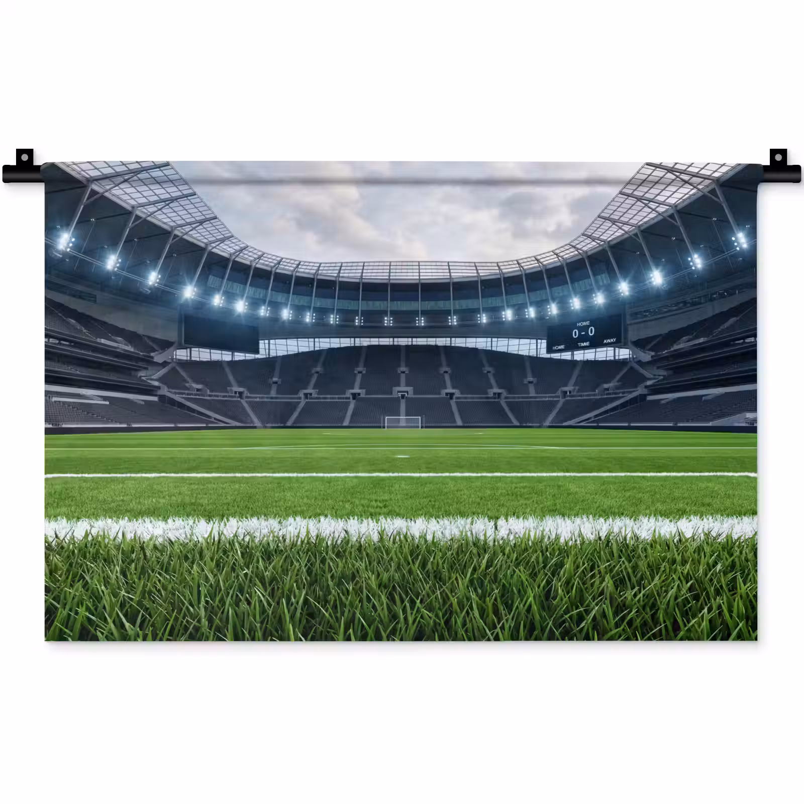 Wandkleed - Voetbal - Stadion - Sport - Groen — 1