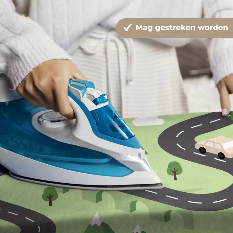 Wandkleed - Auto - Bergweg - Natuur - Illustratie — 6