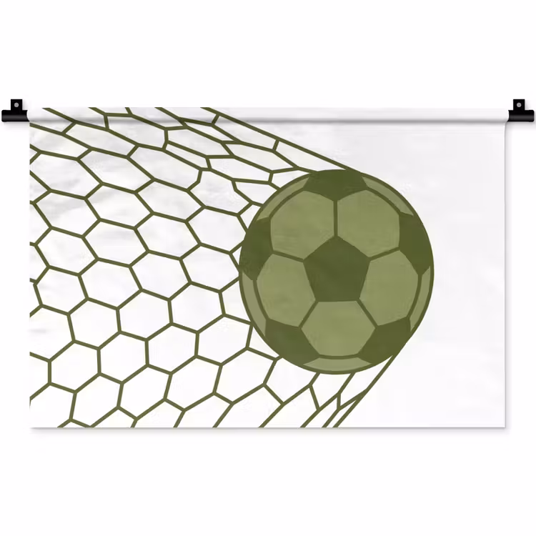 Wandkleed - Voetbal - Goal - Sport - Groen — 1
