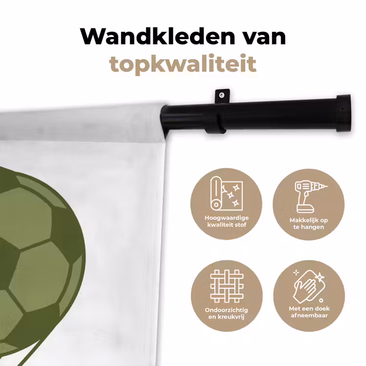 Wandkleed - Voetbal - Goal - Sport - Groen — 3