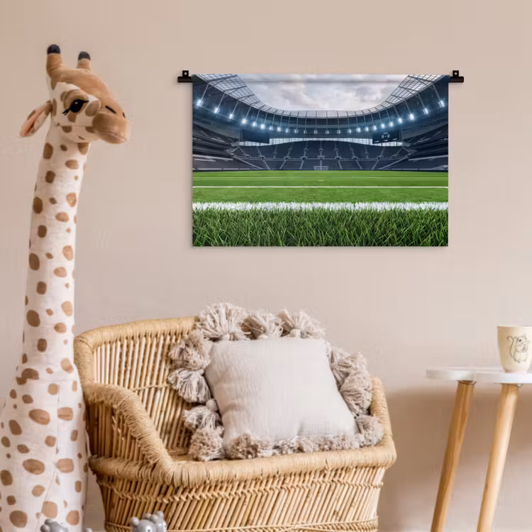 Wandkleed - Voetbal - Stadion - Sport - Groen — 5