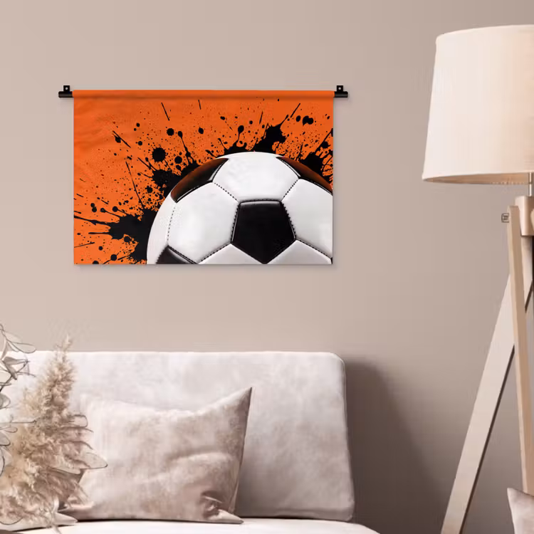 Wandkleed - Voetbal - Verf - Sport - Oranje — 2