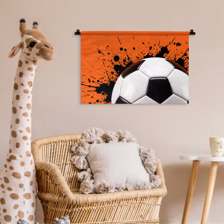 Wandkleed - Voetbal - Verf - Sport - Oranje — 5