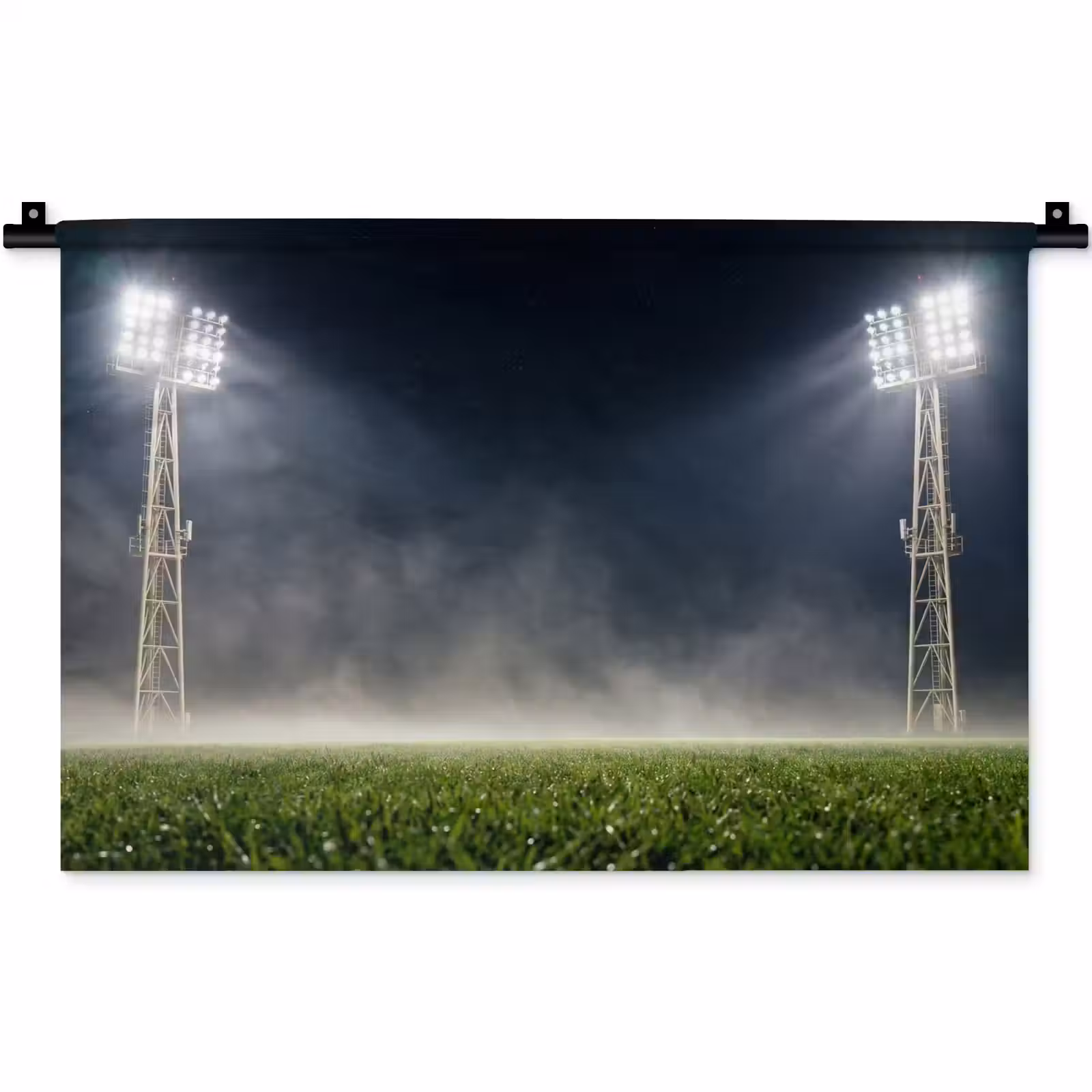 Wandkleed - Stadion - Lichtmast - Sport - Nacht — 1