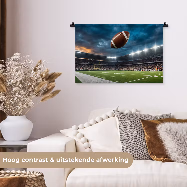 Wandkleed - Football - Bal - Stadion - Sport — 4