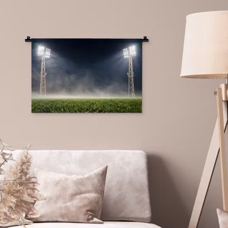 Wandkleed - Stadion - Lichtmast - Sport - Nacht — 2