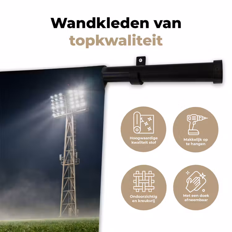 Wandkleed - Stadion - Lichtmast - Sport - Nacht — 3