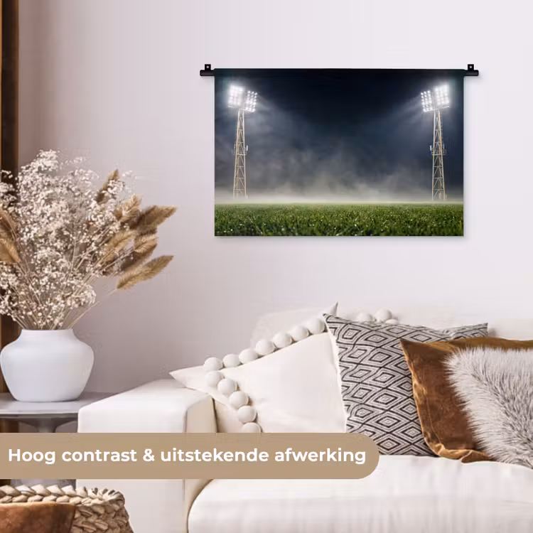 Wandkleed - Stadion - Lichtmast - Sport - Nacht — 4