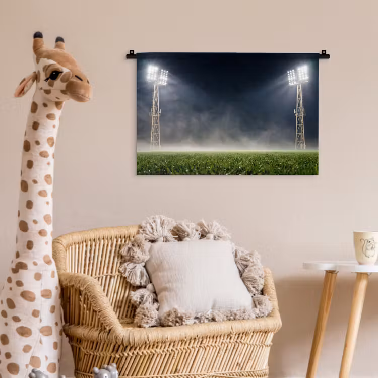 Wandkleed - Stadion - Lichtmast - Sport - Nacht — 5