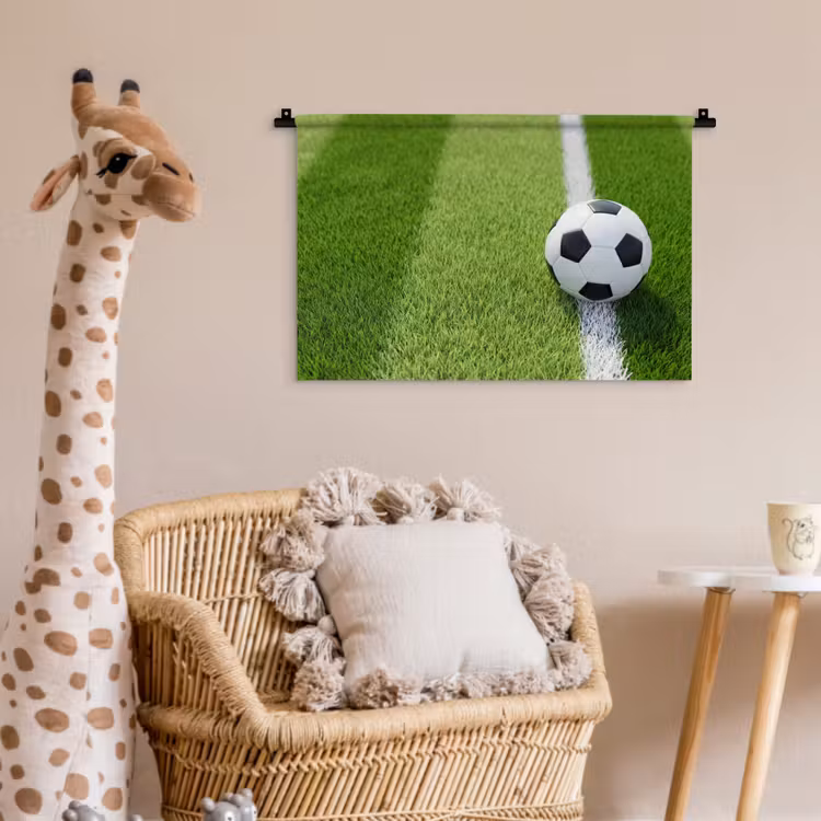 Wandkleed - Voetbal - Grasveld - Sport - Groen — 5