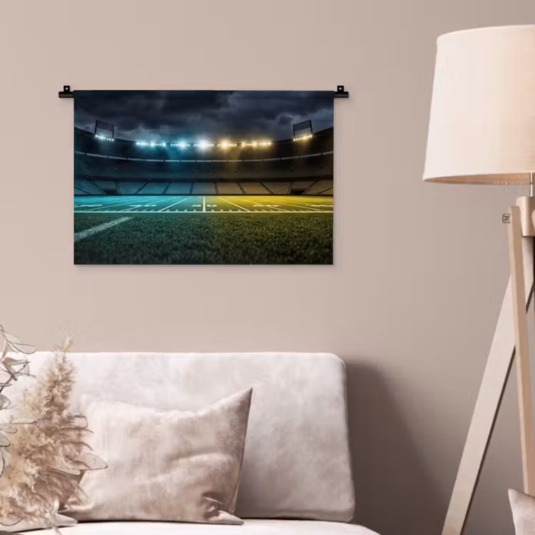 Wandkleed - Voetbal - Stadion - Nacht - Modern — 2