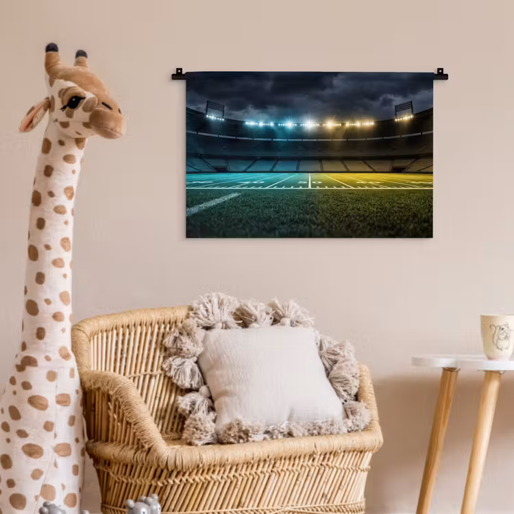 Wandkleed - Voetbal - Stadion - Nacht - Modern — 5