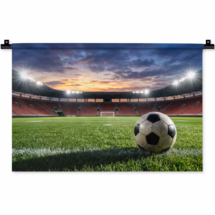 Wandkleed - Voetbal - Stadion - Sport - Groen — 1