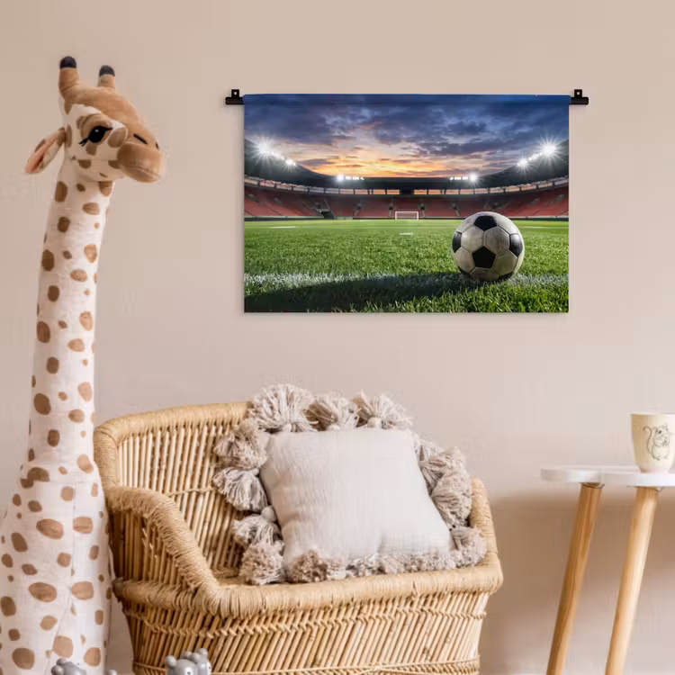 Wandkleed - Voetbal - Stadion - Sport - Groen — 5