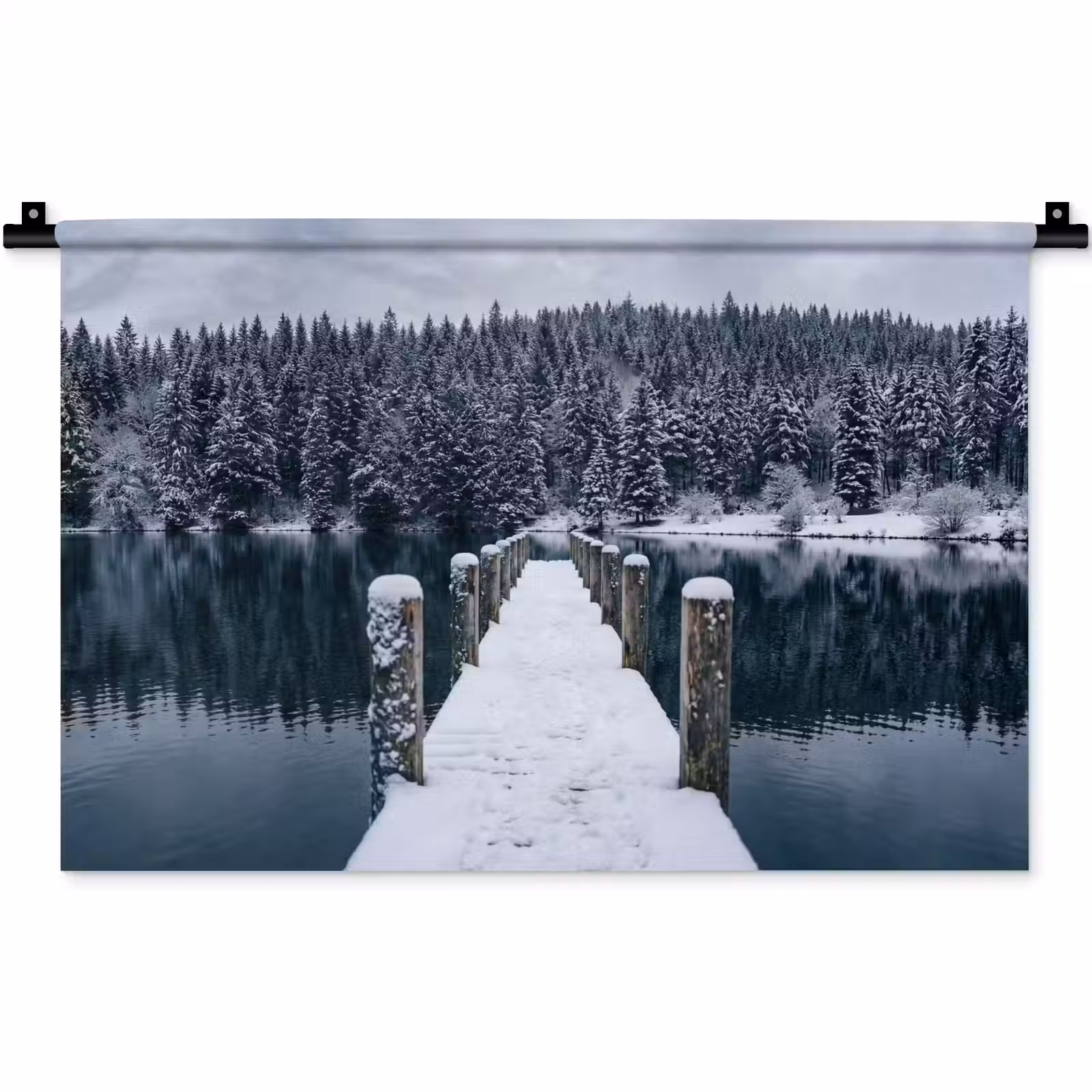 Wandkleed - Steiger - Meer - Sneeuw - Bergen - Rustgevend — 1