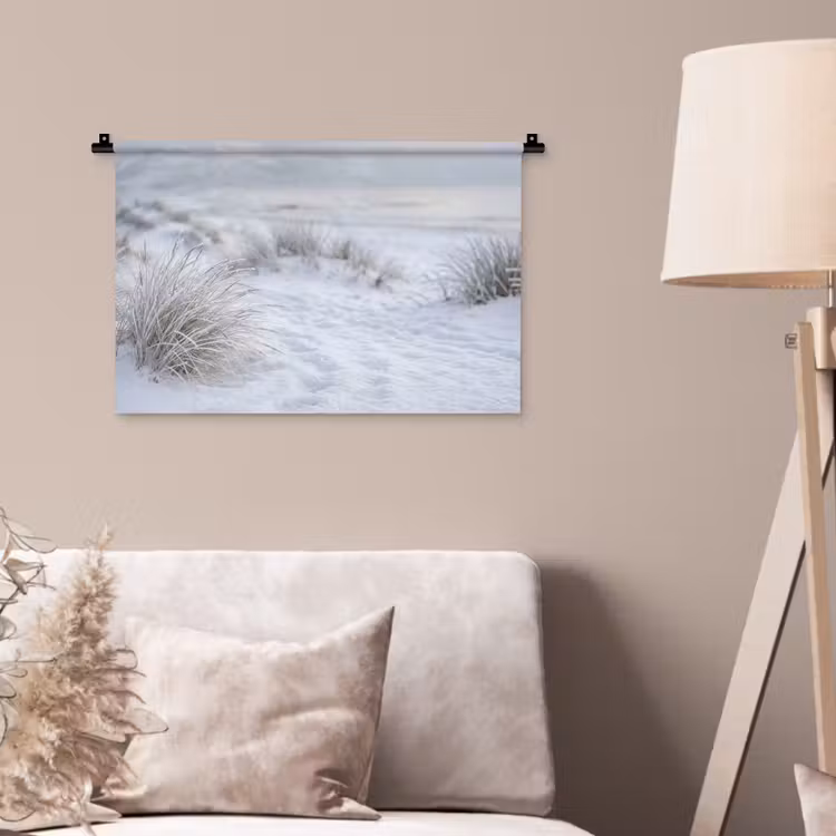 Wandkleed - Duinen - Sneeuw - Strand - Winter - Serene — 2