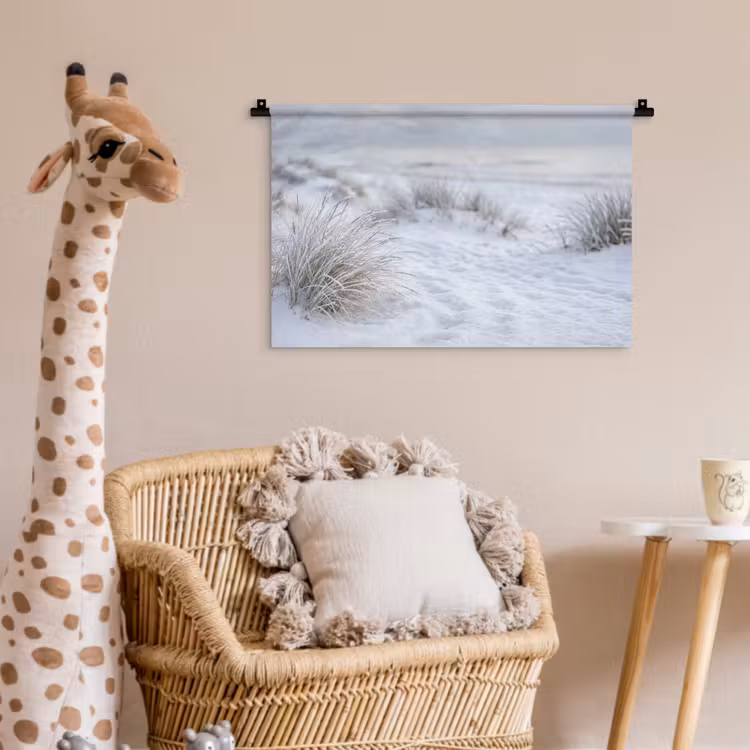 Wandkleed - Duinen - Sneeuw - Strand - Winter - Serene — 5