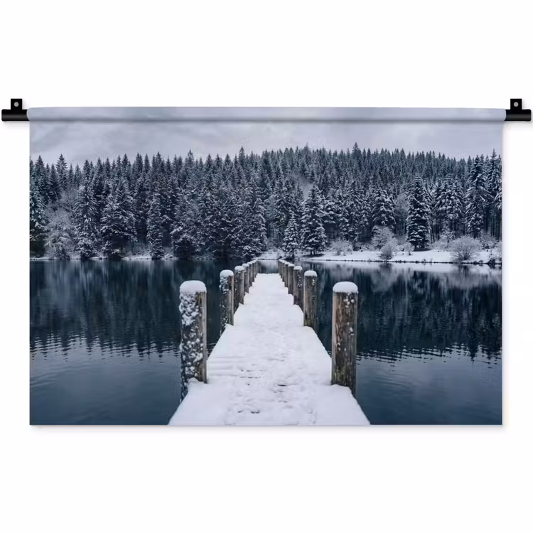 Wandkleed - Steiger - Meer - Sneeuw - Bergen - Rustgevend — 1