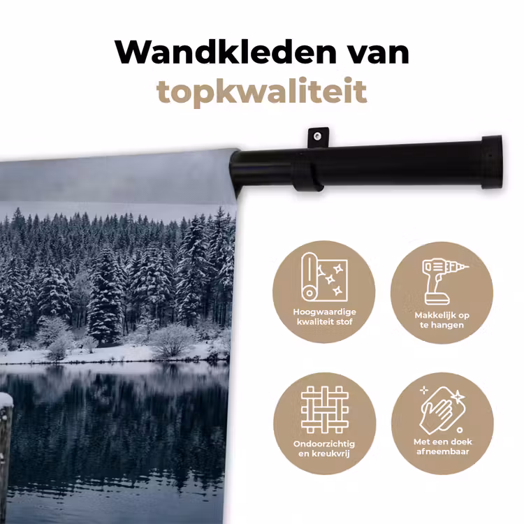 Wandkleed - Steiger - Meer - Sneeuw - Bergen - Rustgevend — 3