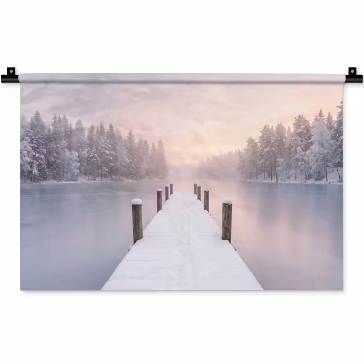 Wandkleed - Steiger - Meer - Mist - Winter - Serene — 1