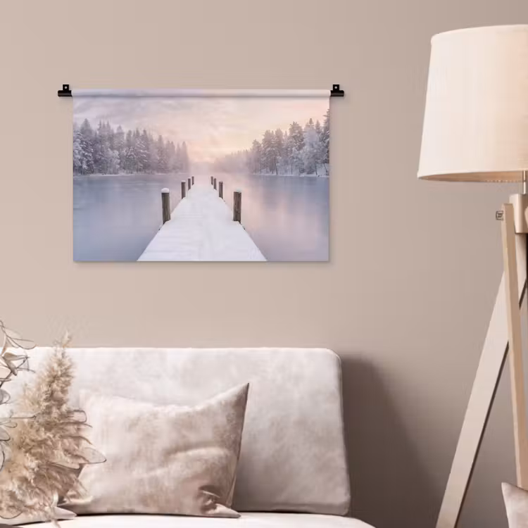 Wandkleed - Steiger - Meer - Mist - Winter - Serene — 2