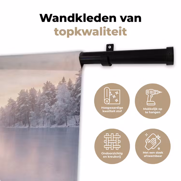 Wandkleed - Steiger - Meer - Mist - Winter - Serene — 3